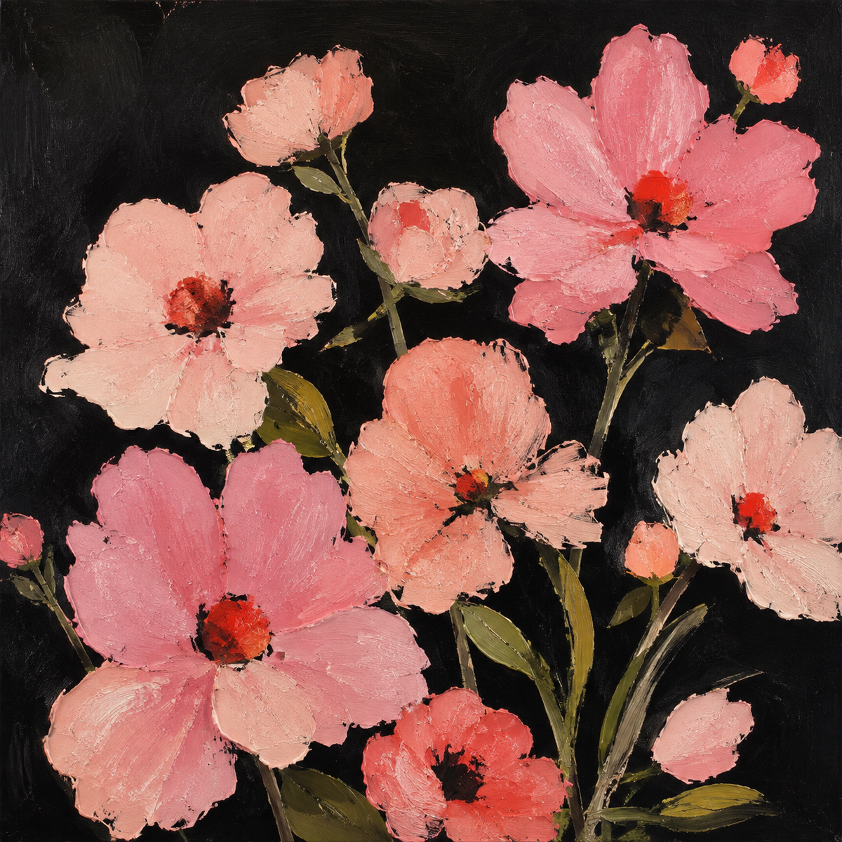 Blush in Bloom – Pink Floral Study