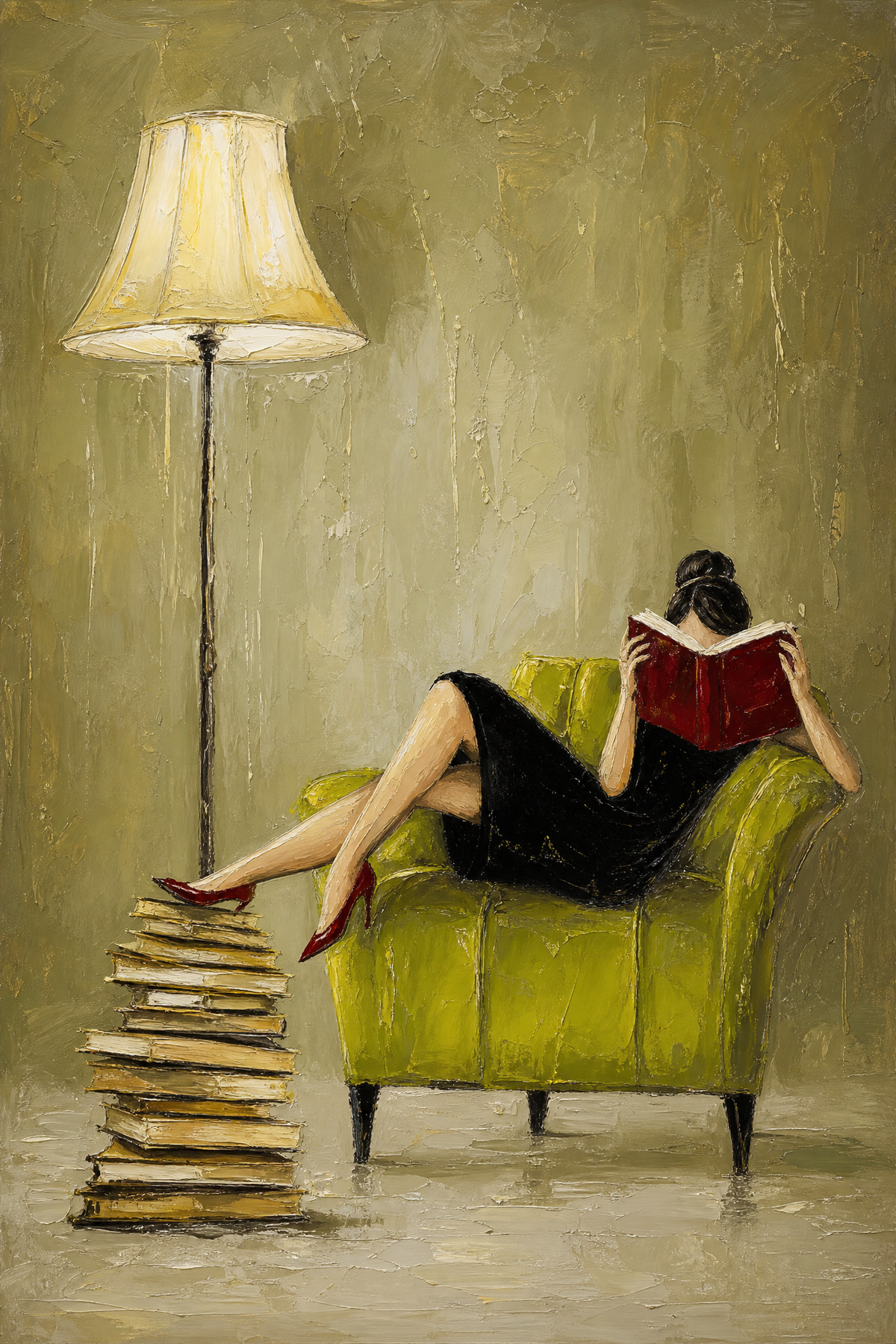 Reading by Lamplight