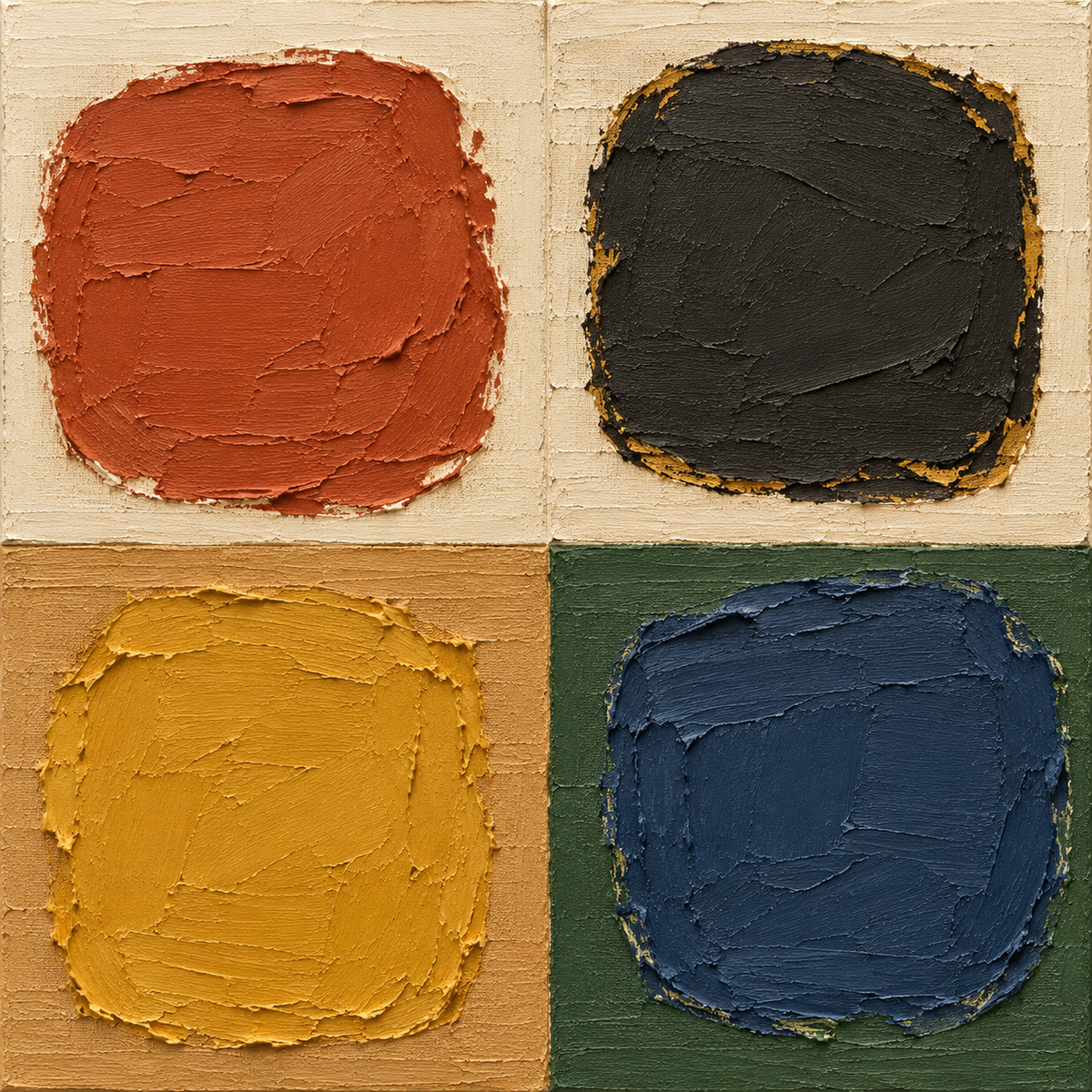 Four Earths — Color Block Abstract
