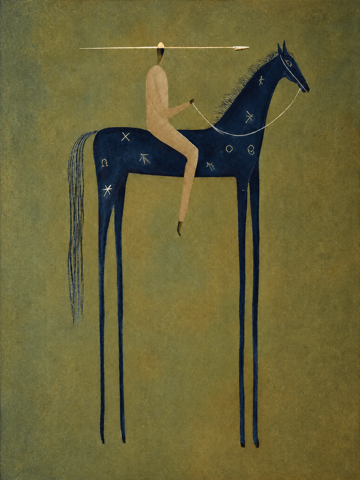 Horseman with a Wide-Brimmed Hat