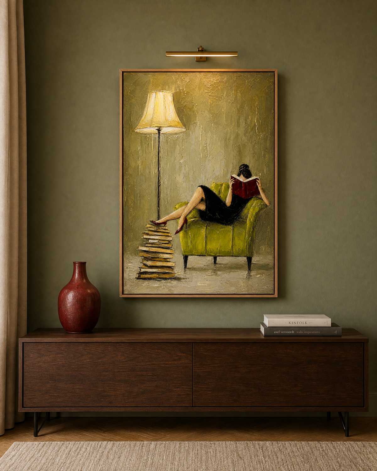 Reading by Lamplight