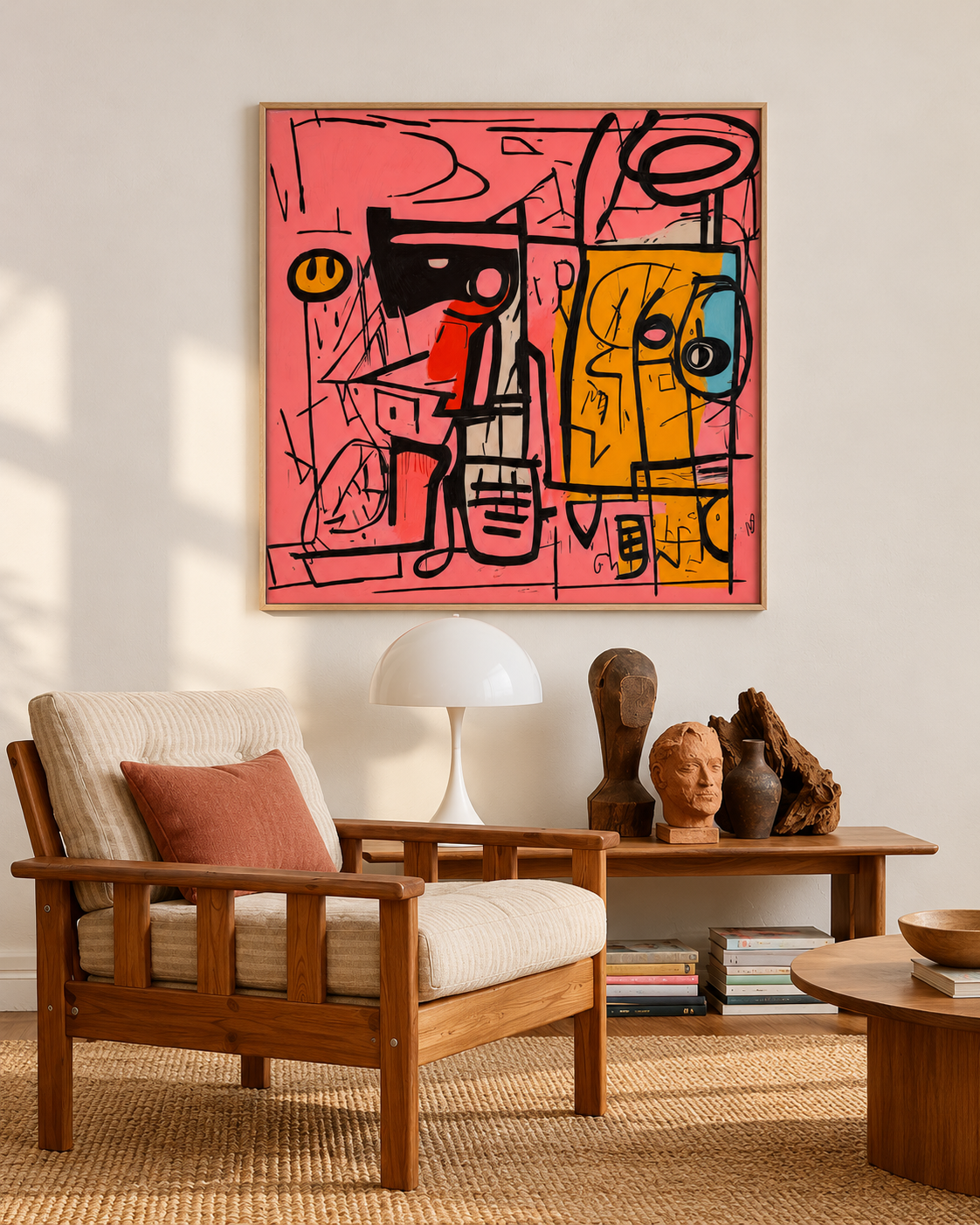 Pink Frequencies — Abstract Faces