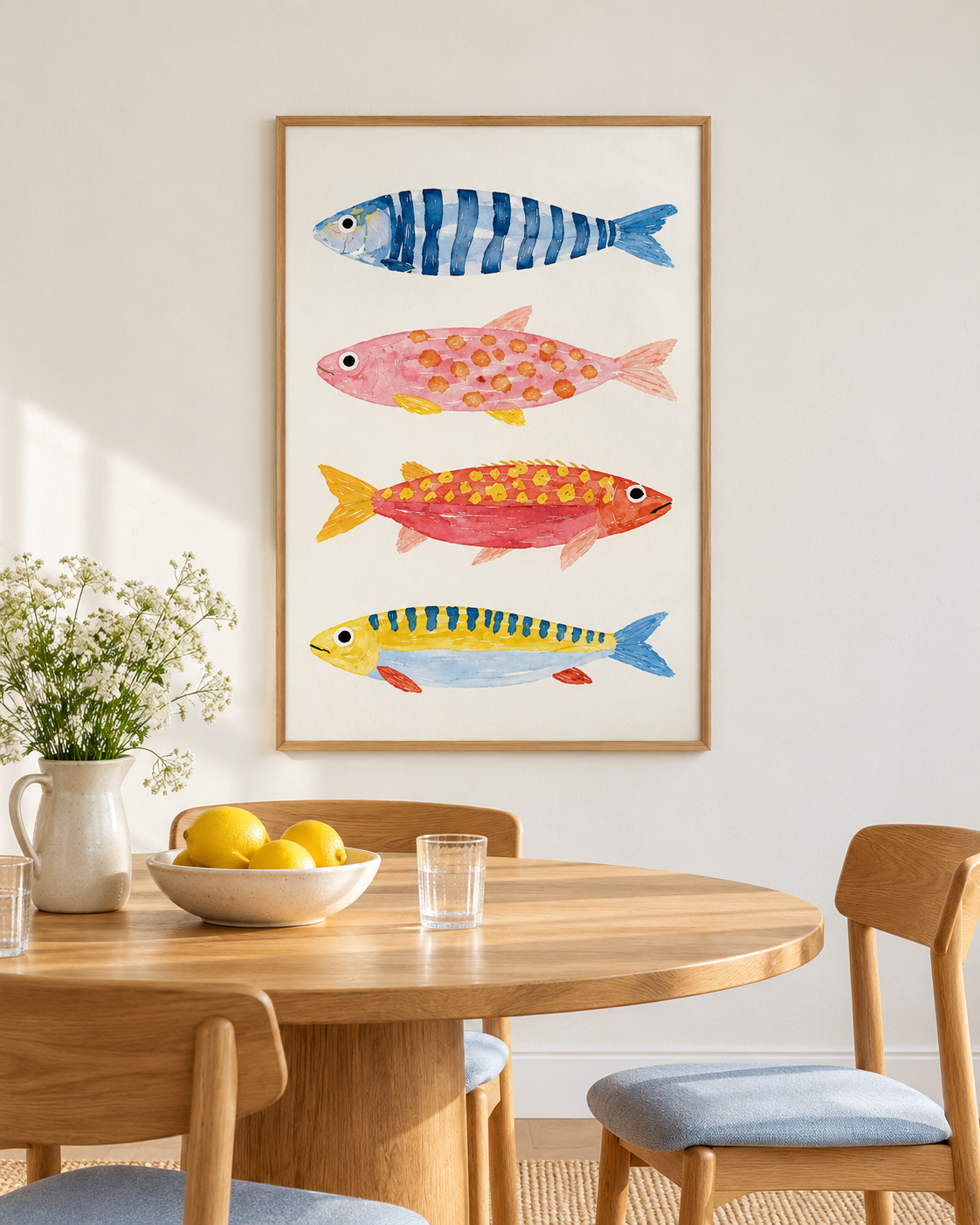 Four Little Fish — Playful Coastal Study