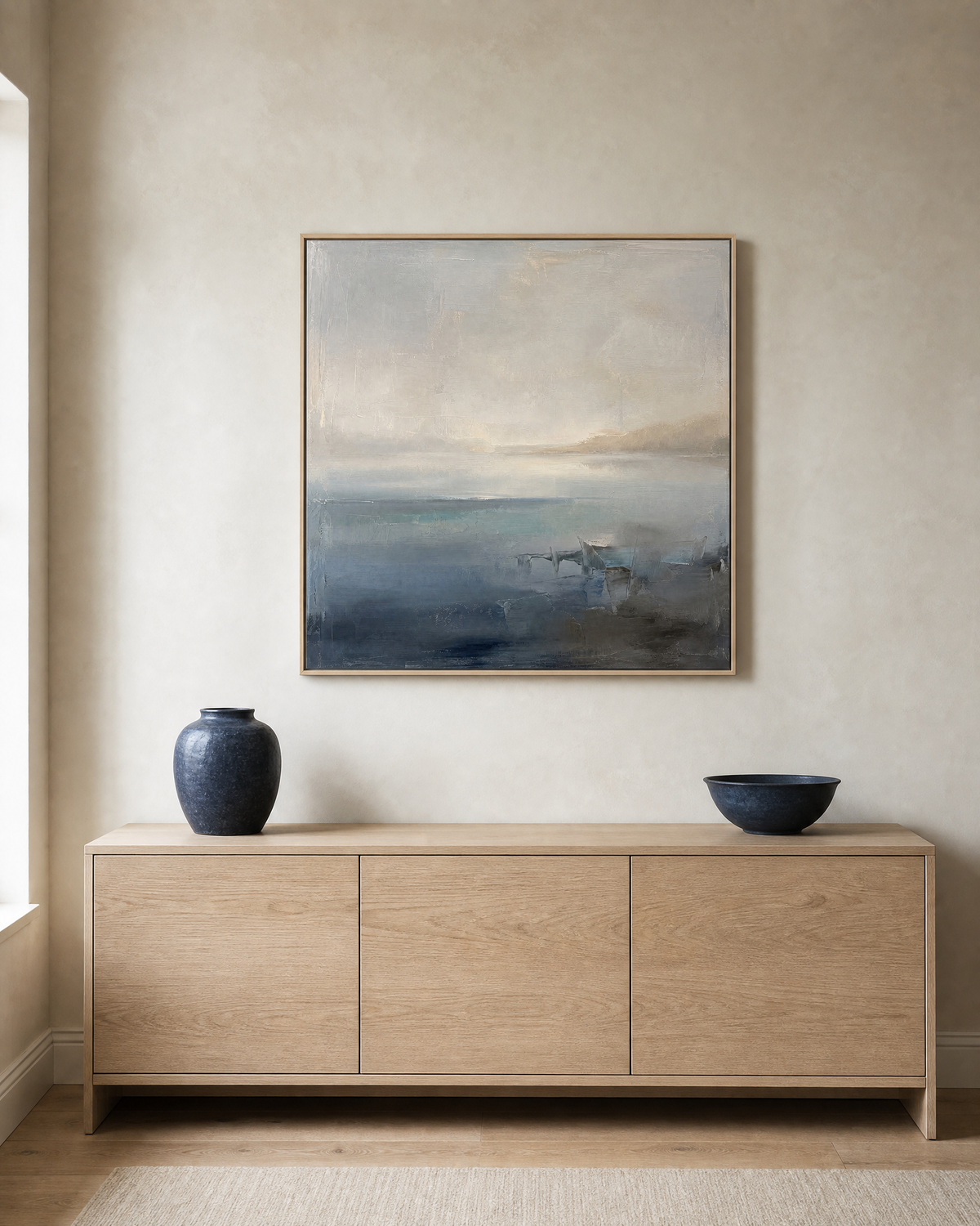 Misty Shore Abstract