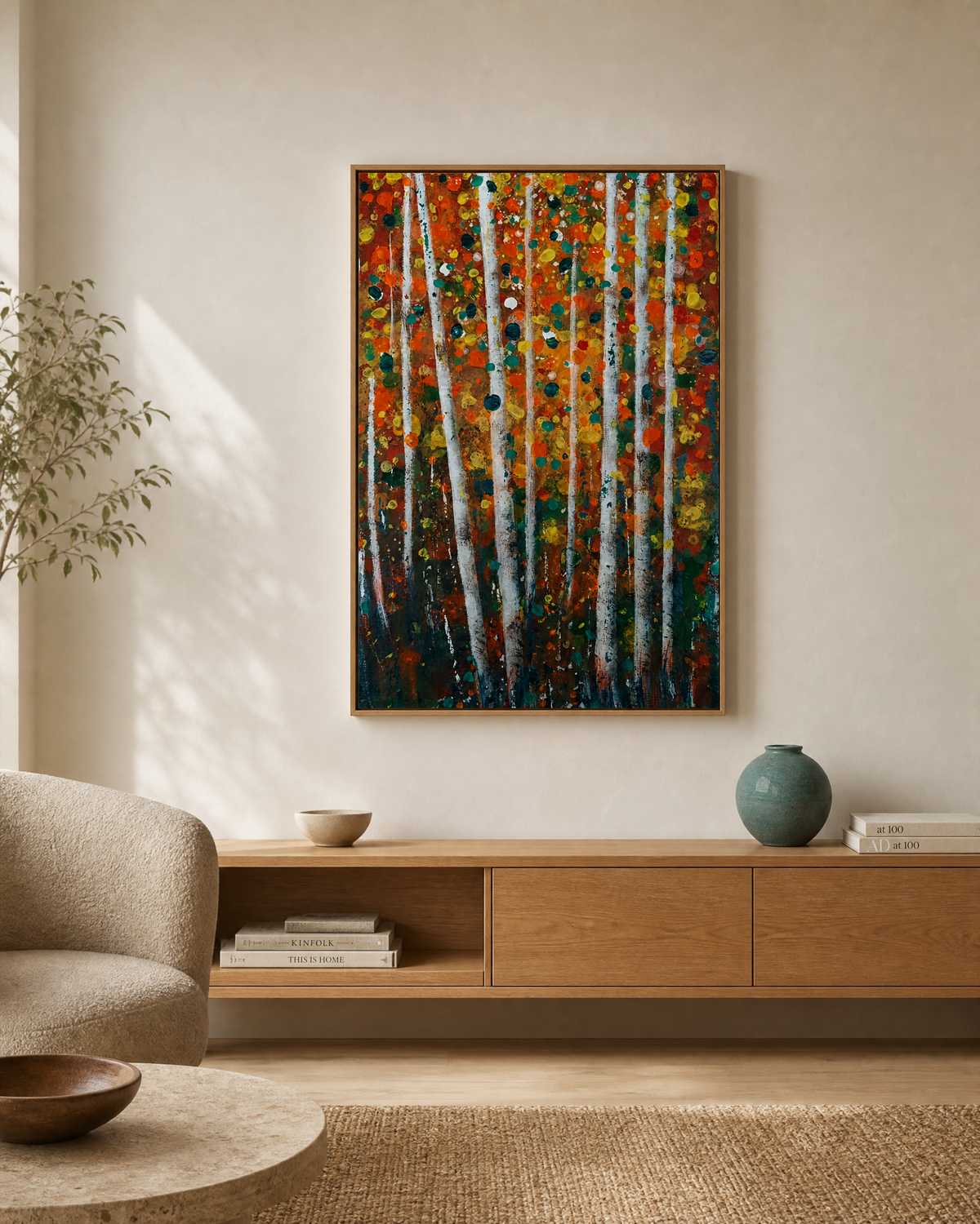 Autumn Birch Grove