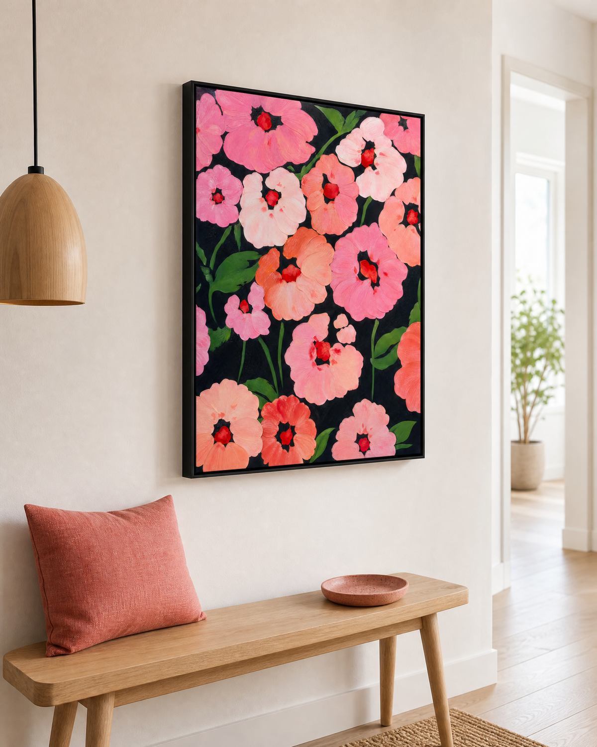 Poppies on Black