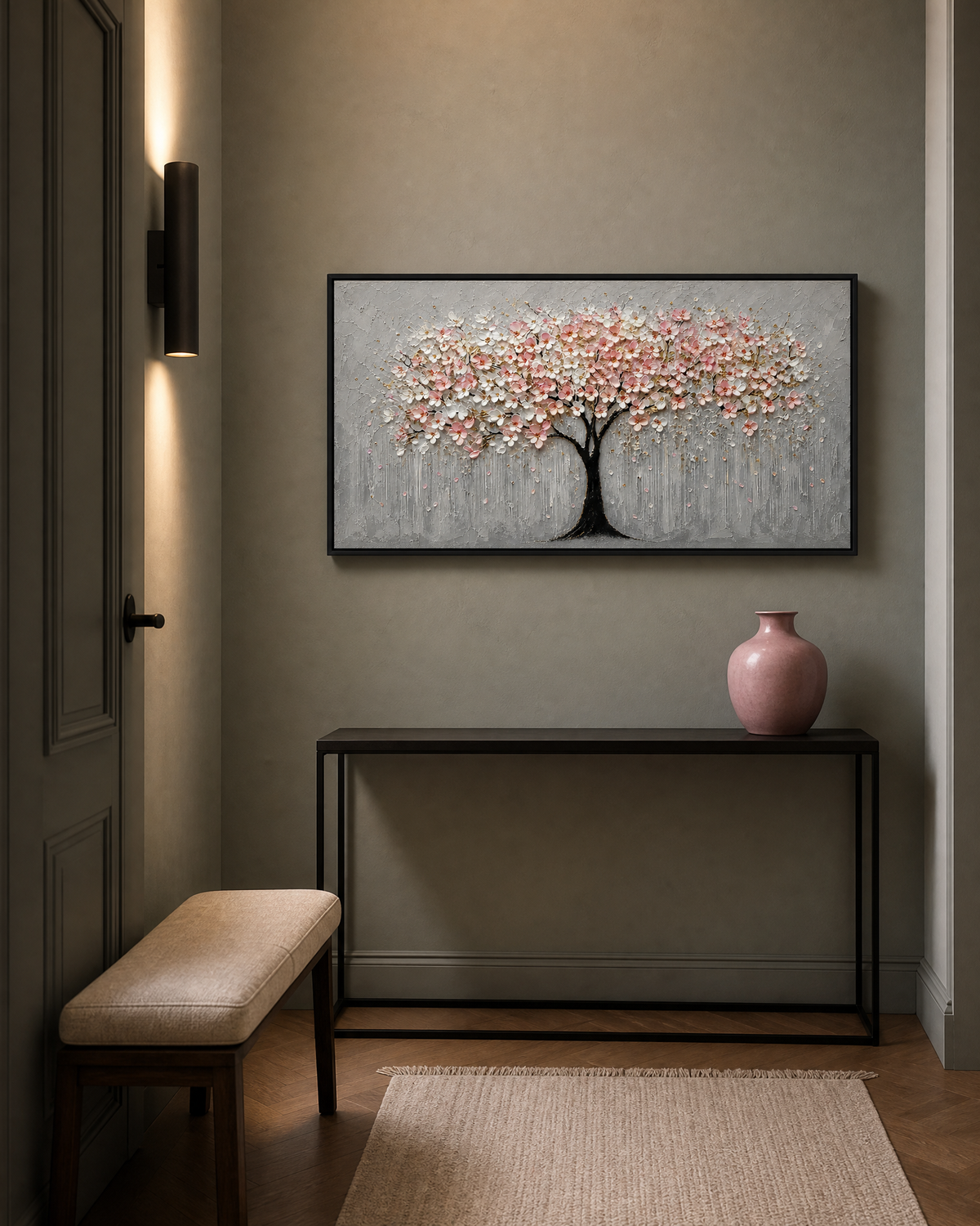 Cherry Blossom Palette Knife Tree
