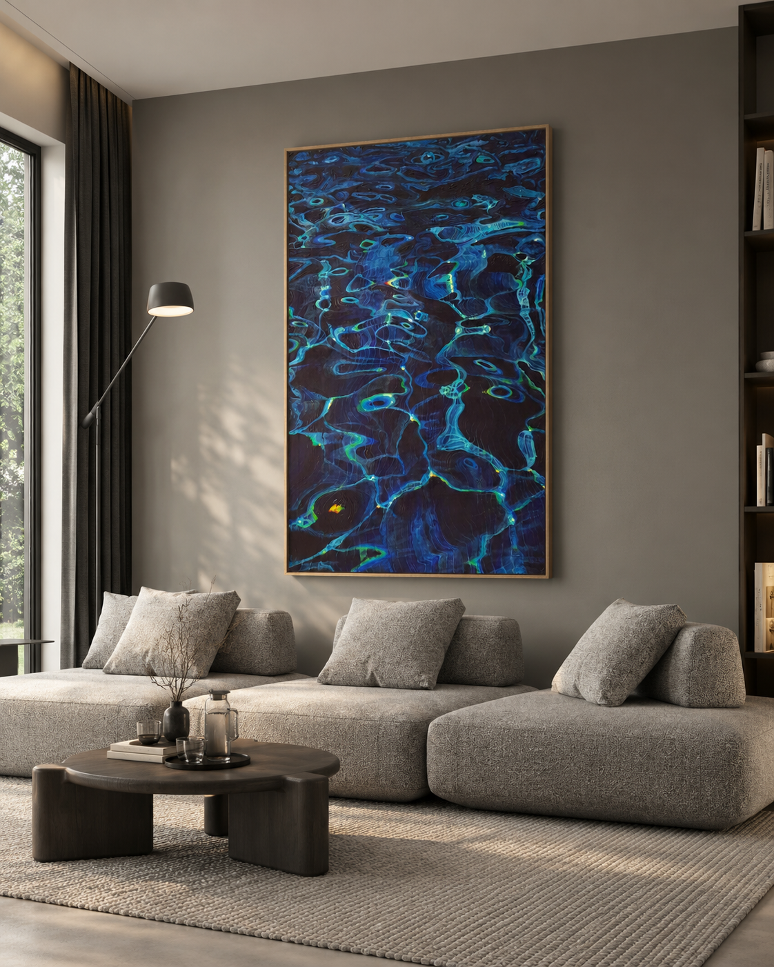 Midnight Ripples — Blue Water Study