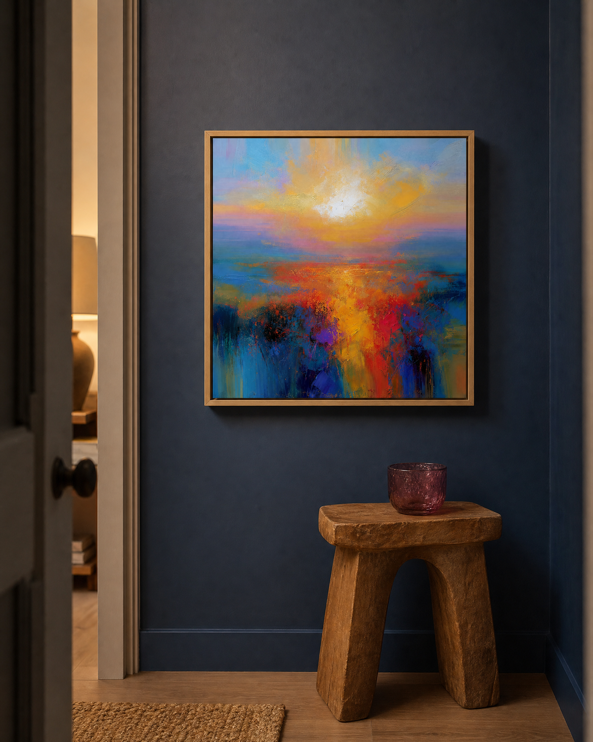 Golden Hour Over Violet Marsh