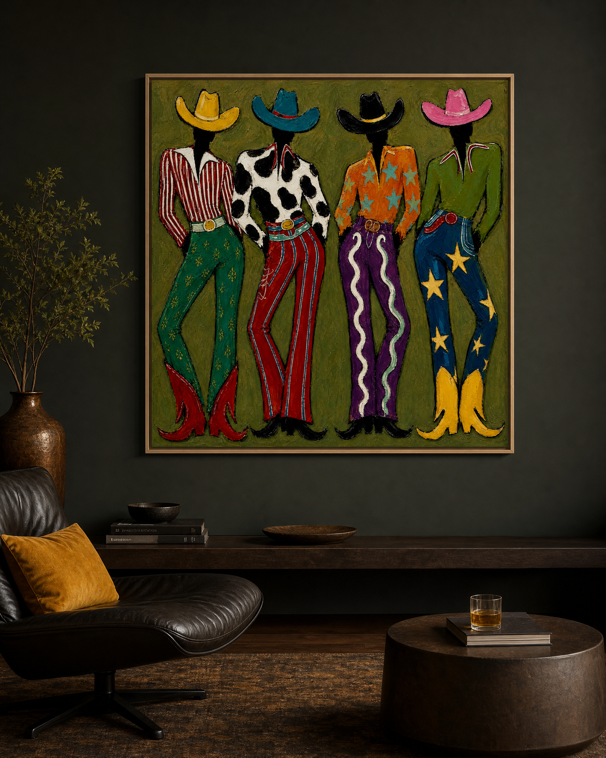 Four Fashion Cowgirls