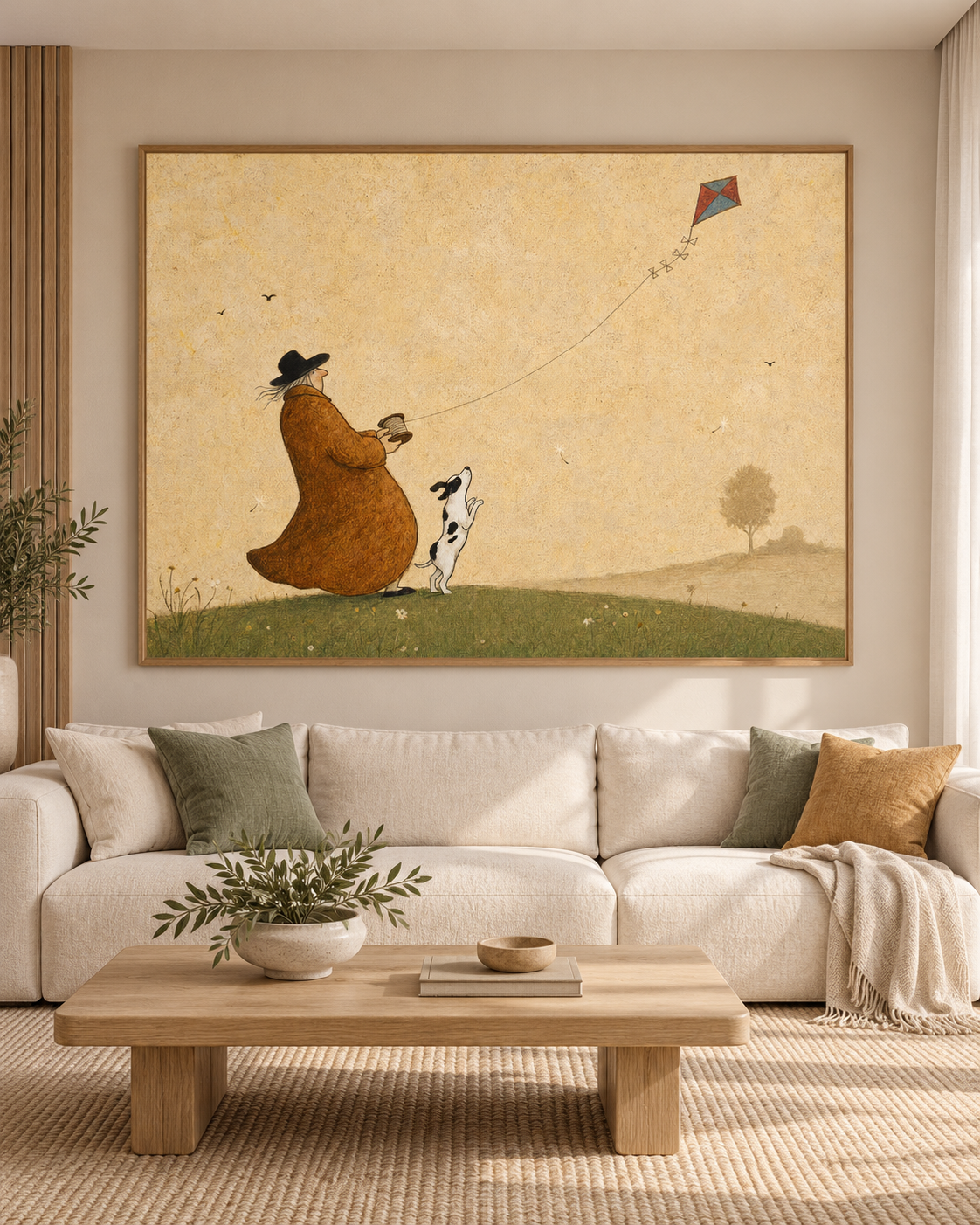 Breezy Companions — A Kite in the Golden Sky