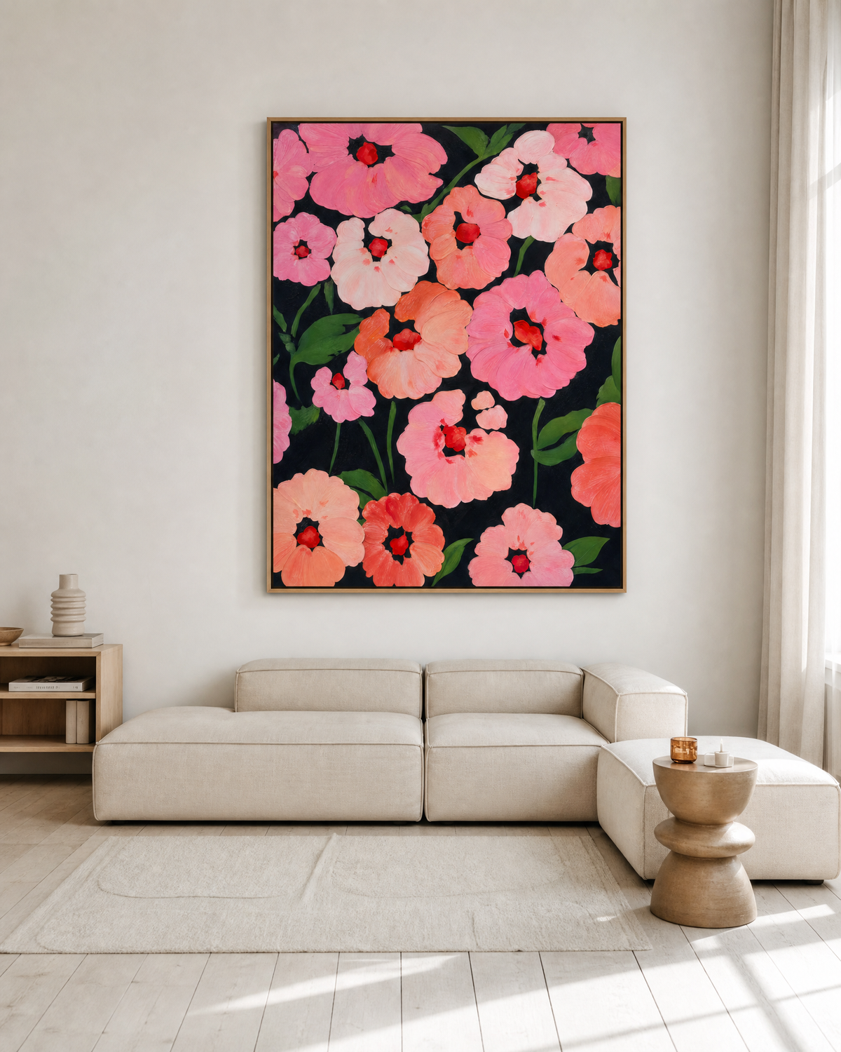Poppies on Black