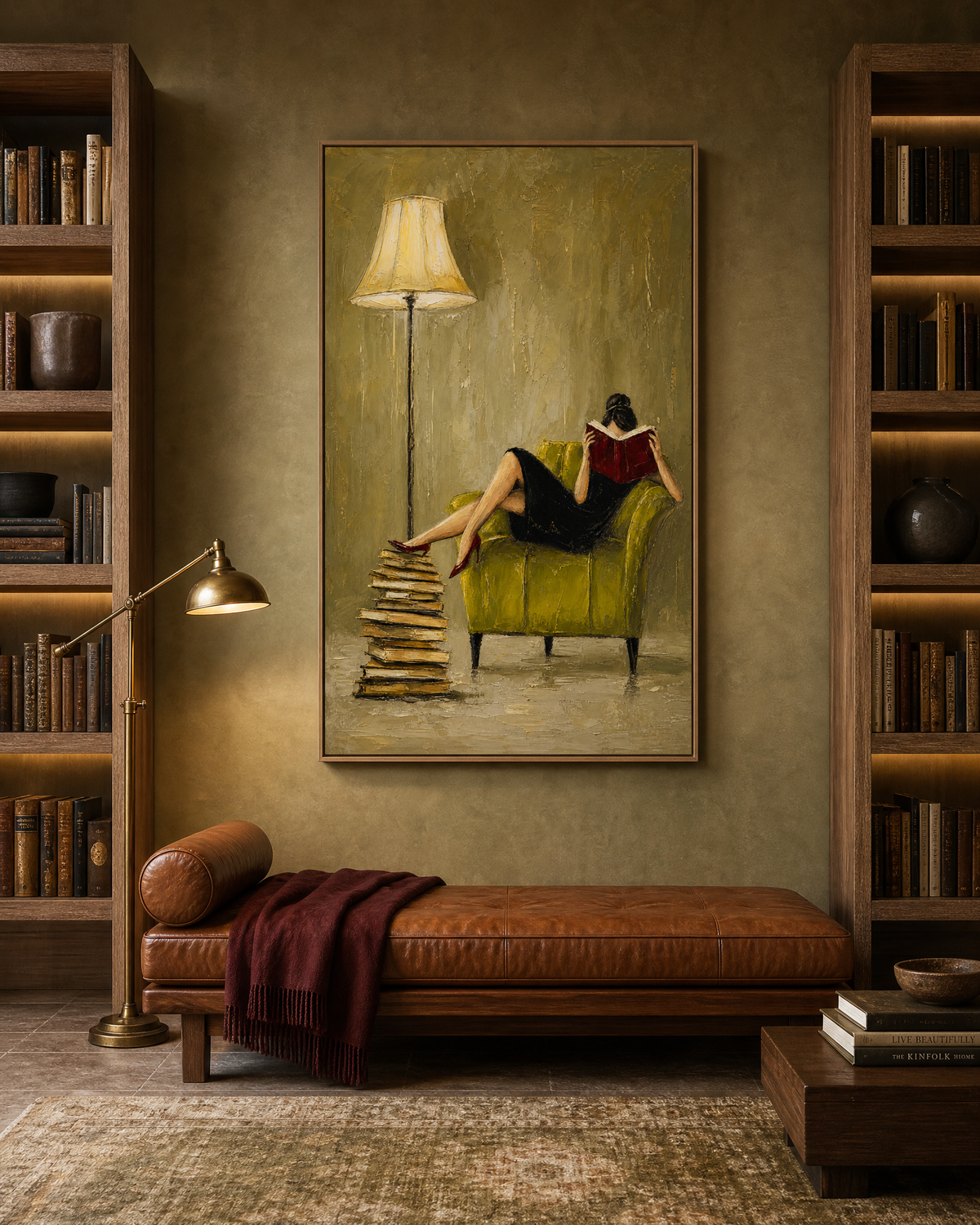 Reading by Lamplight