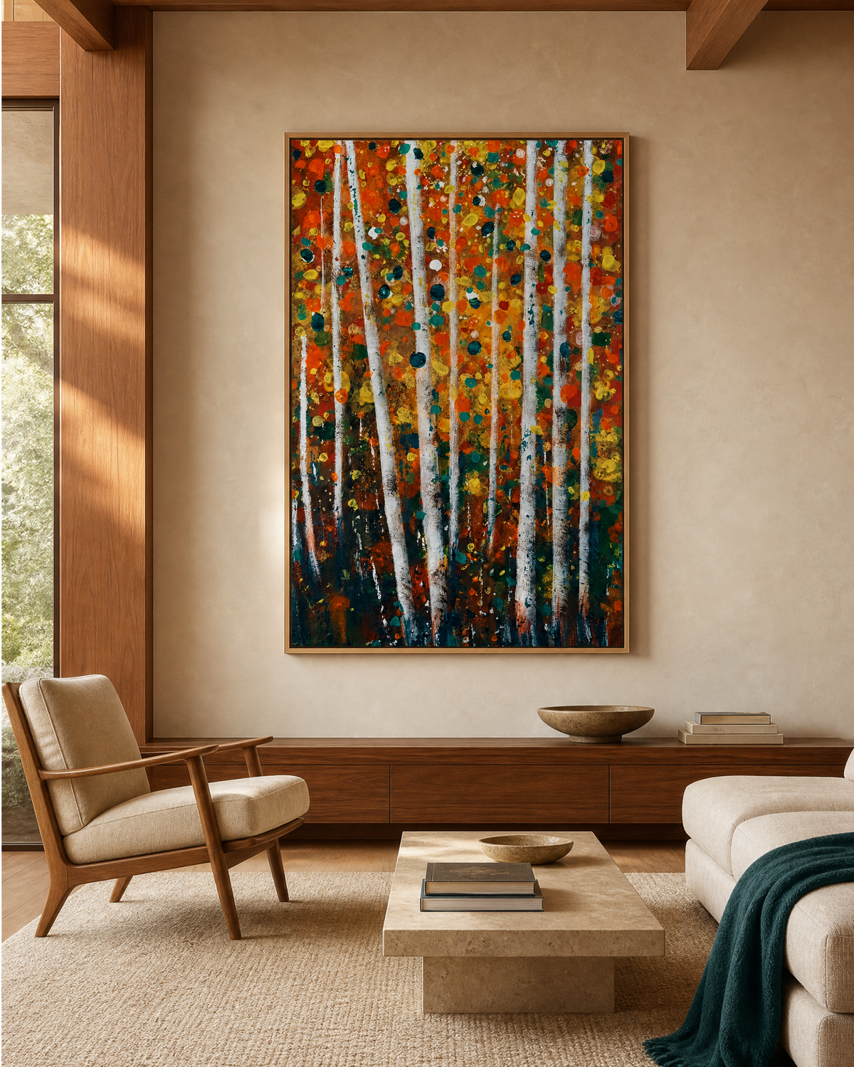 Autumn Birch Grove