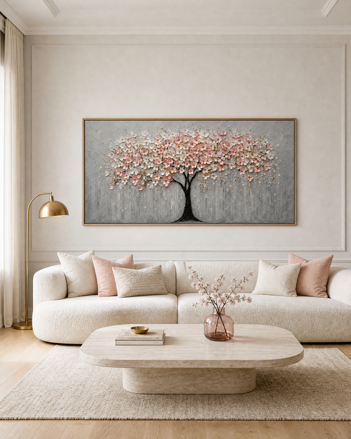 Cherry Blossom Palette Knife Tree