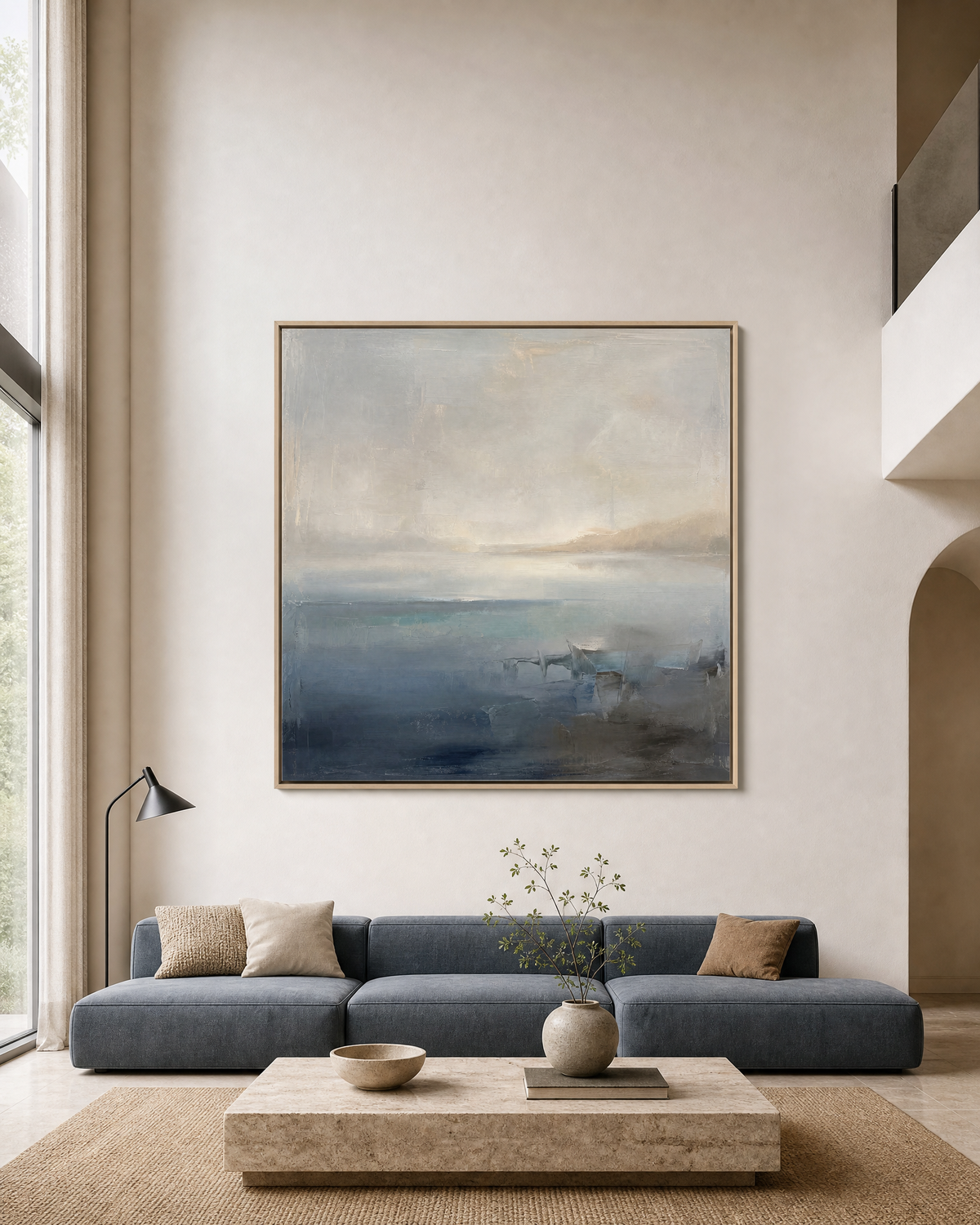 Misty Shore Abstract