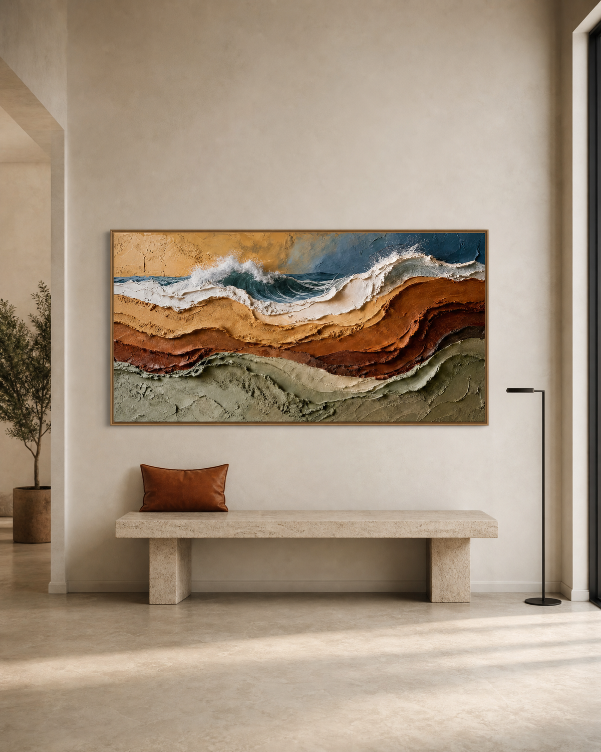 Layered Shoreline Abstract