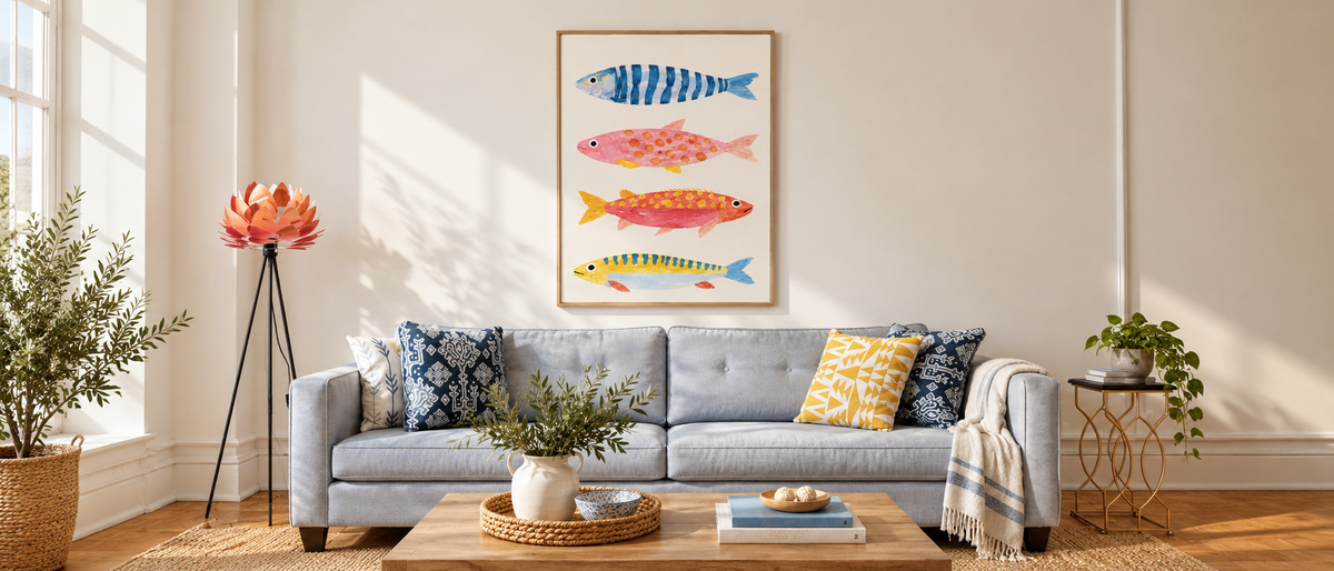 Four Little Fish — Playful Coastal Study