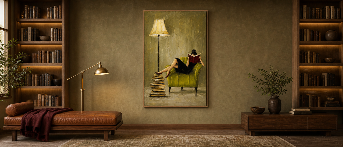 Reading by Lamplight