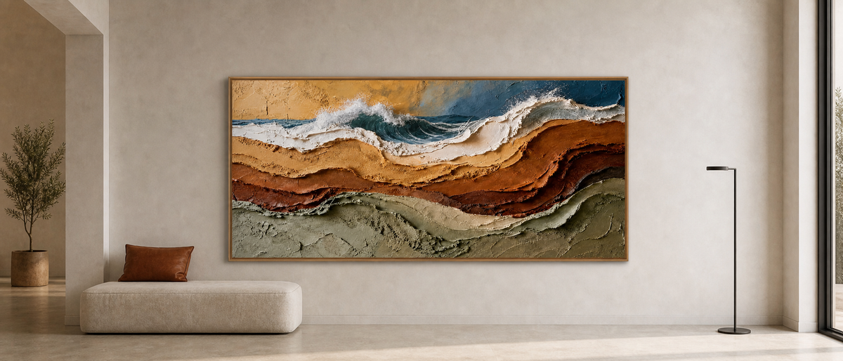 Layered Shoreline Abstract