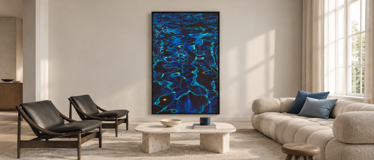 Midnight Ripples — Blue Water Study