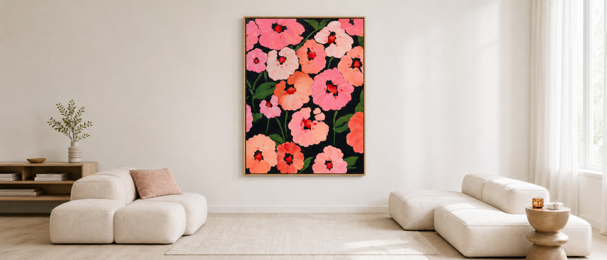 Poppies on Black