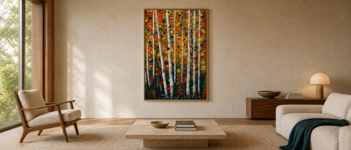Autumn Birch Grove