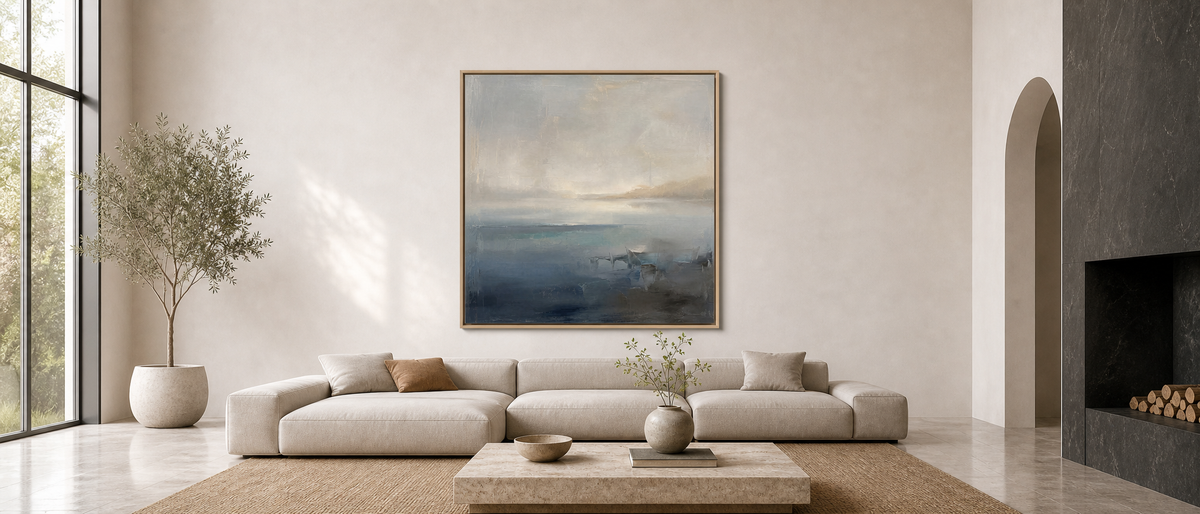 Misty Shore Abstract